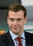 Russian president Dimitry Medvedev